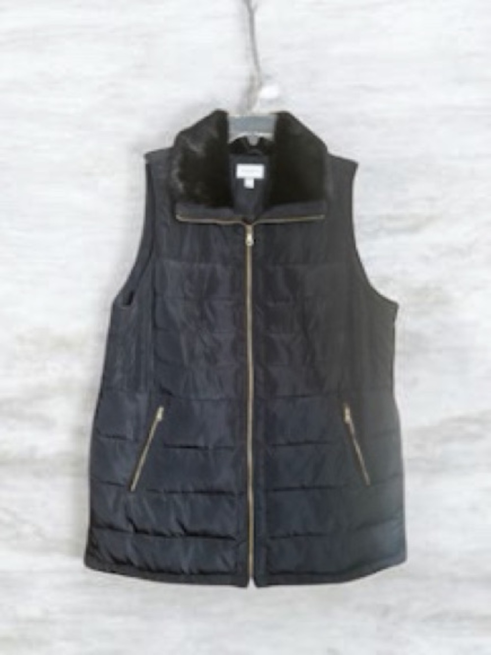 Charter Club Black Puffer Vest | 2X